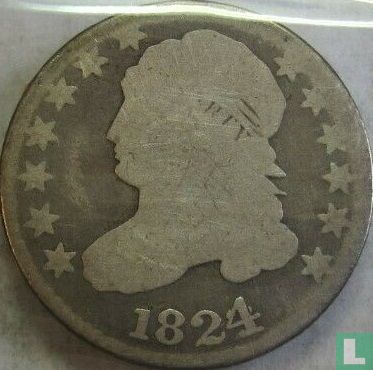 United States 1 dime 1824 (1824/22 - type 1) - Image 1