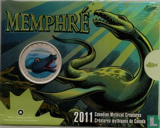 Canada 25 cents 2011 (coincard) "Mysterious creatures - Memphré" - Image 1