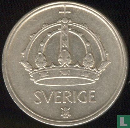 Suède 25 öre 1947 (argent, grand TS et petit crochet 7) - Image 2