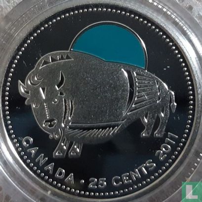 Kanada 25 Cent 2011 (PP) "Wood Bison" - Bild 1