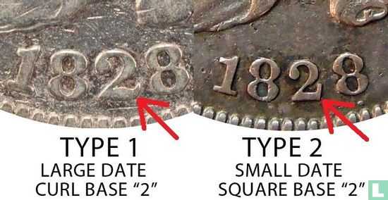États-Unis 1 dime 1828 (type 1) - Image 3