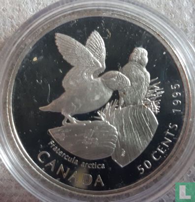 Canada 50 cents 1995 (PROOF) "Atlantic puffin" - Afbeelding 1
