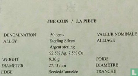 Canada 50 cents 1995 (PROOF) "Gray jays" - Image 3
