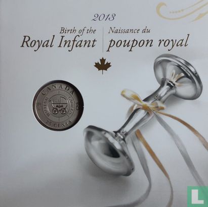 Canada 25 cents 2013 (folder) "Birth of Prince George of Cambridge" - Afbeelding 1