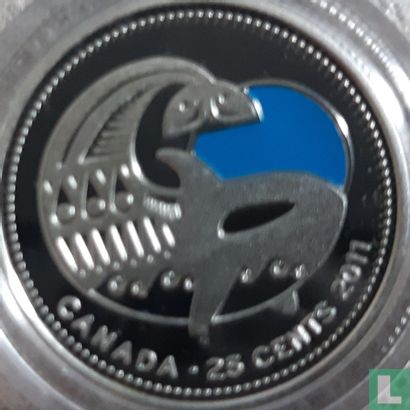 Canada 25 cents 2011 (PROOF) "Orca" - Afbeelding 1