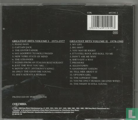 Billy Joel - Greatest Hits I & II  - Bild 2