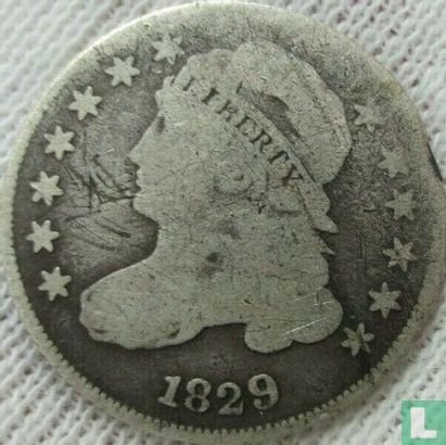 United States 1 dime 1829 (type 2) - Image 1