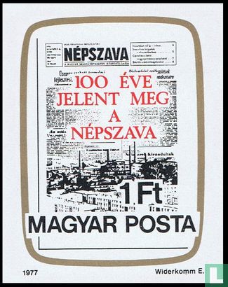 Front page of the newspaper "NÉPSAVA"