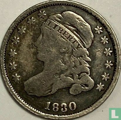 États-Unis 1 dime 1830 (type 1) - Image 1