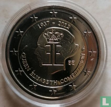 België 2 euro 2012 (PROOF) "75th anniversary of Queen Elisabeth Music Competition" - Afbeelding 1