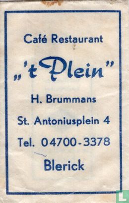Cafe Restaurant " 't Plein" - Afbeelding 1