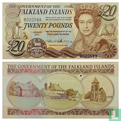 Falklandinseln 20 Pfund 2011