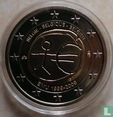België 2 euro 2009 (PROOF) "10th Anniversary of the European Monetary Union" - Afbeelding 1