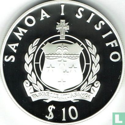 Samoa 10 tala 1995 (PROOF) "Edmond Halley" - Afbeelding 2