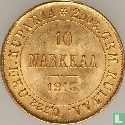 Finlande 10 markkaa 1913 - Image 1