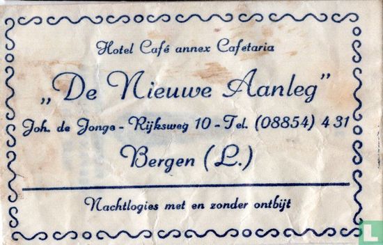 Hotel Café annex Cafetaria "De Nieuwe Aanleg" - Image 1