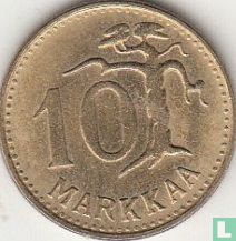Finnland 10 Markkaa 1961 (breite 1) - Bild 2