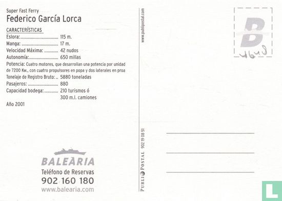 Baleària - Federico García Lorca - Afbeelding 2