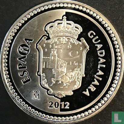 Spanje 5 euro 2012 (PROOF) "Guadalajara" - Afbeelding 1