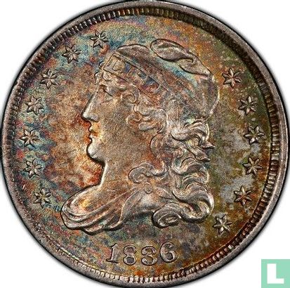 United States ½ dime 1836 (type 3) - Image 1