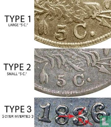 United States ½ dime 1836 (type 1) - Image 3