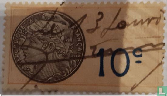 France Timbre fiscal - Daussy 1925 (0,10F)