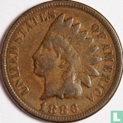 United States 1 cent 1886 (type 2) - Image 1