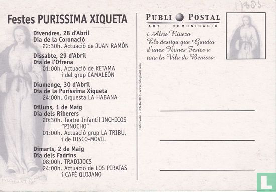 Festes Purissima Xiqueta - Benissa 2000 - Afbeelding 2