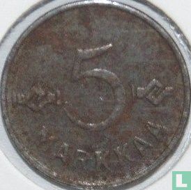 Finland 5 markkaa 1952 (zonder wapenschild) - Afbeelding 2