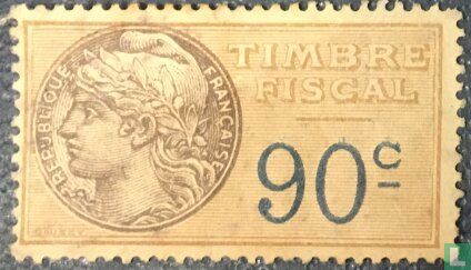 France timbre fiscal - Daussy 1925 (0,90F)