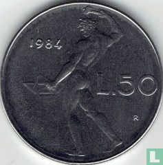 Italy 50 lire 1984 - Image 1