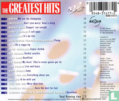 The Greatest Hits '92 Vol.3 - Afbeelding 2