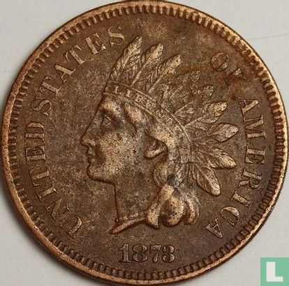 United States 1 cent 1873 (type 1) - Image 1