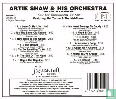 Artie Shaw and his Orchestra Volume 2 - You Do Something To Me - Image 2