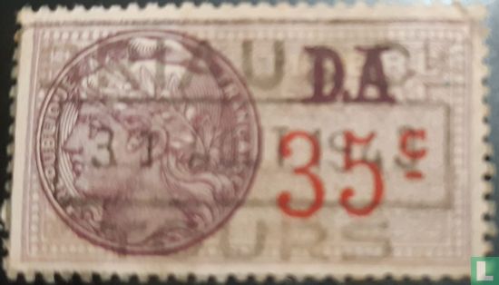 France timbre fiscal - Daussy 1936 (0,35F)