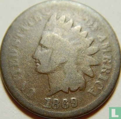 États-Unis 1 cent 1869 (type 2) - Image 1