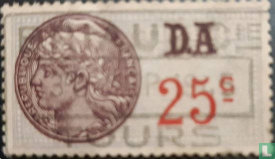 France timbre fiscal - Daussy 1936 (0,25F)