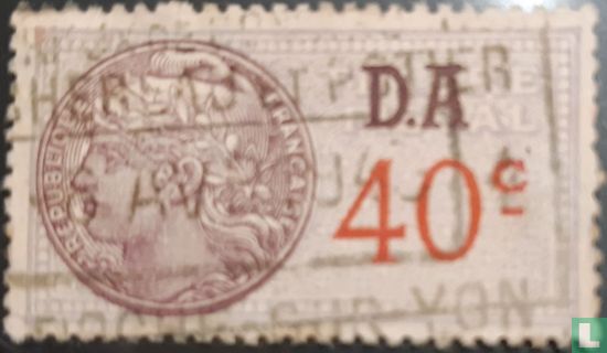 France timbre fiscal - Daussy 1936 (0,40F)