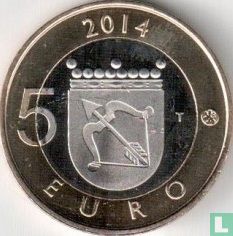 Finland 5 euro 2014 "Black-throated loon in Savonia" - Afbeelding 1