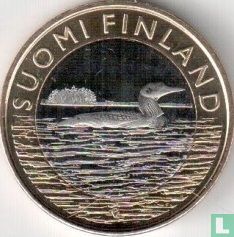 Finnland 5 Euro 2014 "Black-throated loon in Savonia" - Bild 2