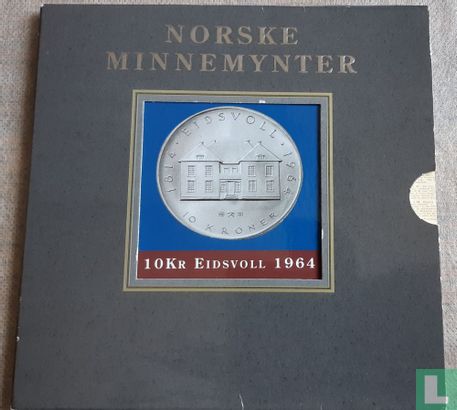 Noorwegen 10 kroner 1964 (folder) "150th anniversary of the Constitution" - Afbeelding 1