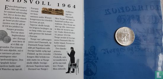 Norvège 10 kroner 1964 (folder) "150th anniversary of the Constitution" - Image 2