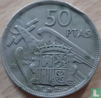 Spanje 50 pesetas 1957 (68) - Afbeelding 1