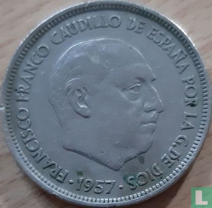 Spanje 50 pesetas 1957 (68) - Afbeelding 2