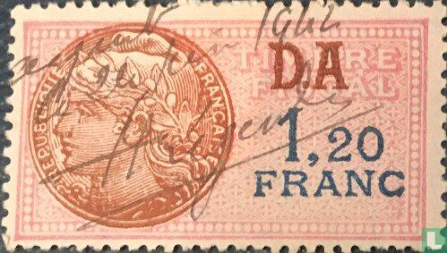 France timbre fiscal - Daussy 1936 (1,20 F)