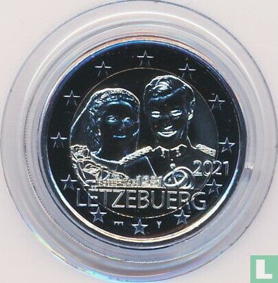 Luxembourg 2 euro 2021 (coincard) "40th anniversary of the marriage of Grand Duke Henri" - Image 3