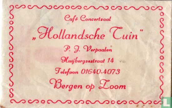 Café Concertzaal "Hollandsche Tuin" - Afbeelding 1