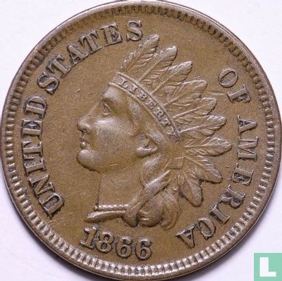 États-Unis 1 cent 1866 - Image 1