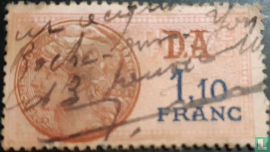 France timbre fiscal - Daussy 1936 (1,10 F)