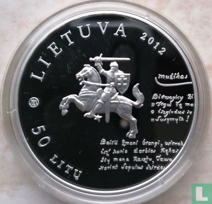 Litouwen 50 litu 2012 (PROOF) "200th anniversary of Dionizas Poška’s Baubliai" - Afbeelding 1
